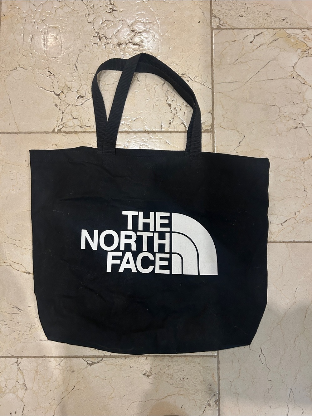 The North Face Black Tote with White Logo